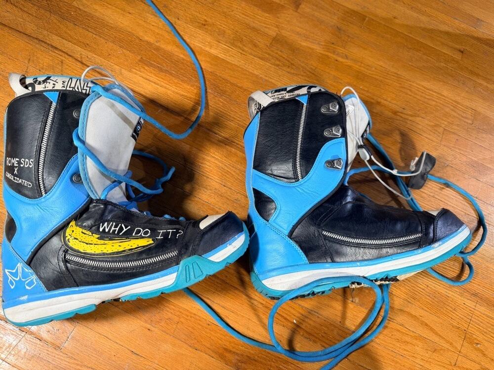 Rare 2008 Rome SDS x Consolidated Libertine Drunk Snowboard Boots Men’s 9.5